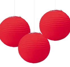 Paper Lanterns, 3ct, Assorted Colors