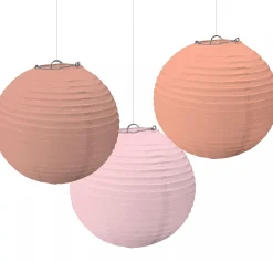 Paper Lanterns, 3ct, Assorted Colors