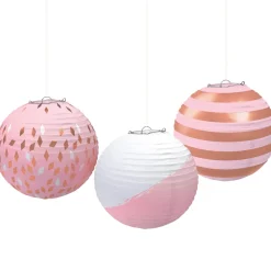 Paper Lanterns, 3ct, Assorted Colors