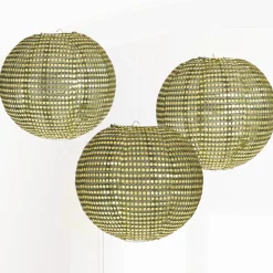 Paper Lanterns, 9 1/2in, 3ct, Assorted Colors