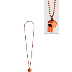 Party Beads with Whistle, Assorted Colors
