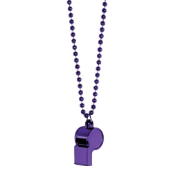 Party Beads with Whistle, Assorted Colors