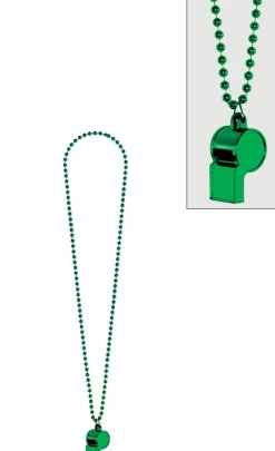 Party Beads with Whistle, Assorted Colors