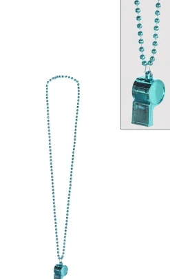 Party Beads with Whistle, Assorted Colors