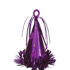 Party Hat Balloon Weight, 6oz, Assorted Colors