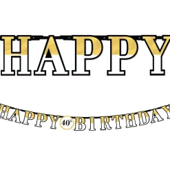 Party Of The Ages Letter Banner with Age