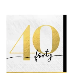 Party of the Ages Milestone Birthday Party Kit, Ages 40-80, 16 Guests