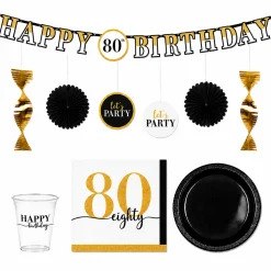 Party of the Ages Milestone Birthday Party Kit, Ages 40-80, 16 Guests