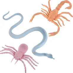 Pastel Halloween Plastic Critters, 3pc