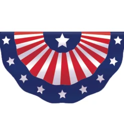 Patriotic Fabric Bunting, 11ft x 1.6ft