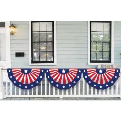 Patriotic Fabric Bunting, 11ft x 1.6ft