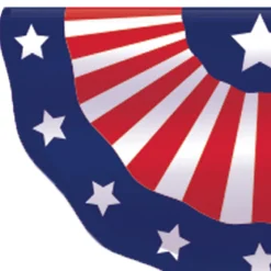Patriotic Fabric Bunting, 11ft x 1.6ft