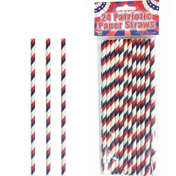 Patriotic Paper Straws