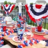 Patriotic Red, White & Blue Star Silly Straws 10ct