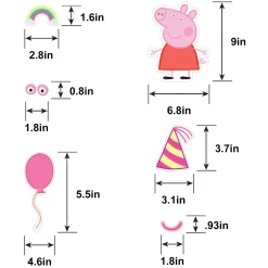 Peppa Pig Confetti Party Craft Kit for 4