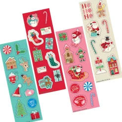 Peppermint Twist Holiday Stickers, 9 Sheets, 36pc