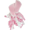 Pink Felt Baby Feet Curly Bow
