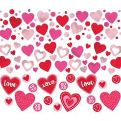 Pink, Red & White Heart Confetti, 1.2oz