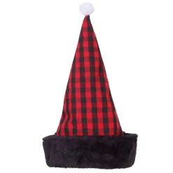 Plaid Santa Hat