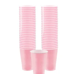 Plastic Cups, 12oz, 50ct, Assorted Colors