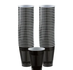 Plastic Cups, 12oz, 50ct, Assorted Colors