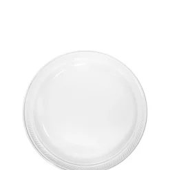 Plastic Dessert Plates, 7in, Assorted Colors, Multiple Counts