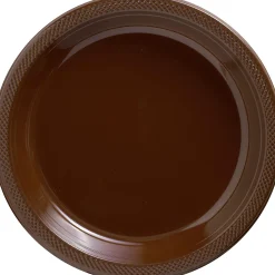 Plastic Dinner Plates, 10.25in, Assorted Colors, Multiple Counts