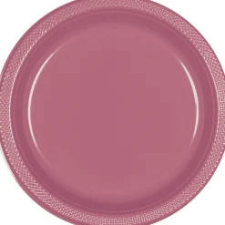 Plastic Dinner Plates, 10.25in, Assorted Colors, Multiple Counts