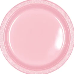 Plastic Dinner Plates, 10.25in, Assorted Colors, Multiple Counts