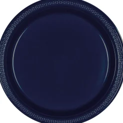 Plastic Dinner Plates, 10.25in, Assorted Colors, Multiple Counts