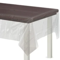Plastic Table Cover, 54in x 108in, Assorted Colors