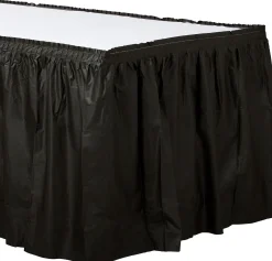 Plastic Table Skirt, 168in x 29in, Assorted Colors