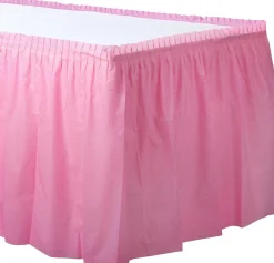 Plastic Table Skirt, 168in x 29in, Assorted Colors