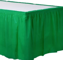 Plastic Table Skirt, 168in x 29in, Assorted Colors