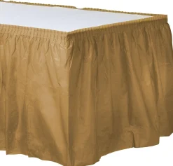 Plastic Table Skirt, 168in x 29in, Assorted Colors