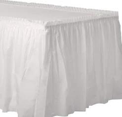 Plastic Table Skirt, 168in x 29in, Assorted Colors