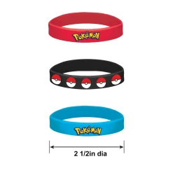 Pokémon Wristbands, 4ct – Party Favors for Kids