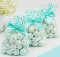 Polka Dot Treat Bags with Bows, 12ct, Assorted Colors
