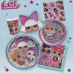 Prismatic Diva-Shaped Dessert Plates, 8.8in, 8ct - L.O.L. Surprise! Together 4-Eva