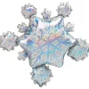 Prismatic Snowflake Cluster Foil Balloon, 32in x 30in