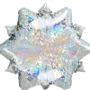 Prismatic Snowflake-Shaped Foil Balloon, 18in