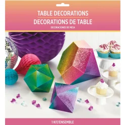 Prismatic Sparkle Jewel Table Decorations, 3pc