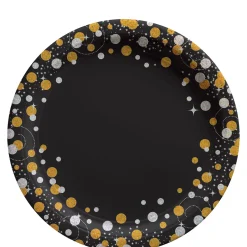 Prismatic Sparkling Celebration Paper Lunch Plates, 9in, 8ct