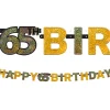 Prismatic 65th Birthday Banner - Sparkling Celebration