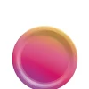 Rainbow Ombre Dessert Plates, 7in, 8ct