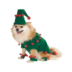 Red and Green Elf Pet Costume