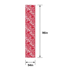 Red Spider & Web Foil Table Runner, 11.4in x 72in - Spider-Man Webbed Wonder