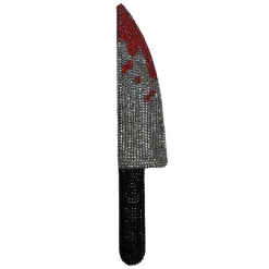 Rhinestone Bloody Knife Prop