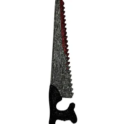 Rhinestone Dripping Blood Saw Prop