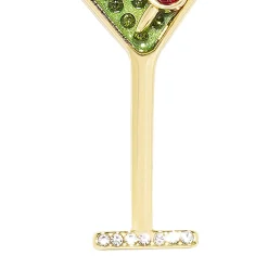 Rhinestone Mummy in a Martini Drop Earrings